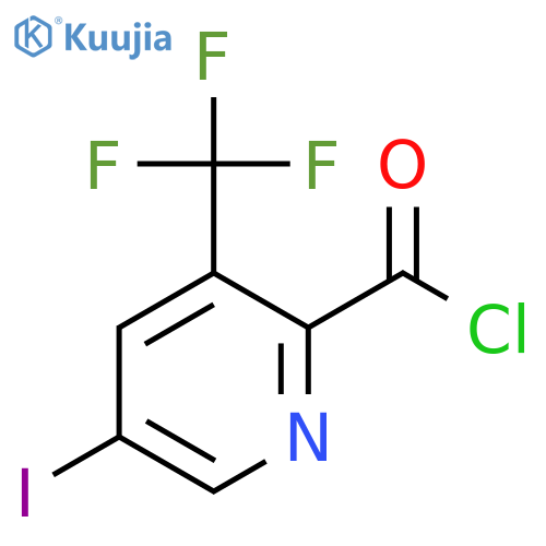 5-Iodo-3-(trifluoromethyl)pyridine-2-carbonyl chloride structure