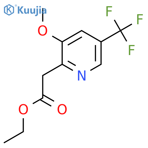Ethyl 3-methoxy-5-(trifluoromethyl)pyridine-2-acetate structure