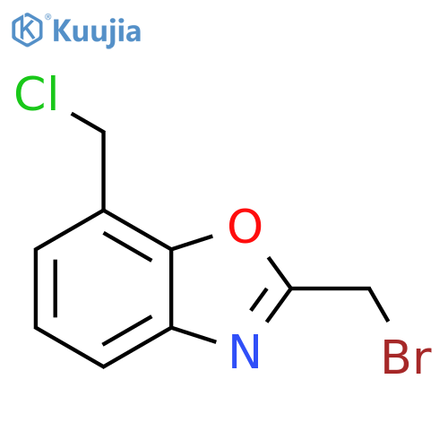 2-(Bromomethyl)-7-(chloromethyl)benzo[d]oxazole structure