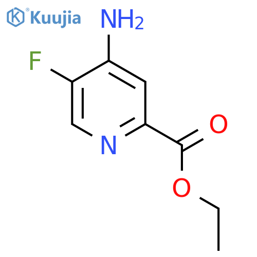 ethyl 4-amino-5-fluoropyridine-2-carboxylate structure