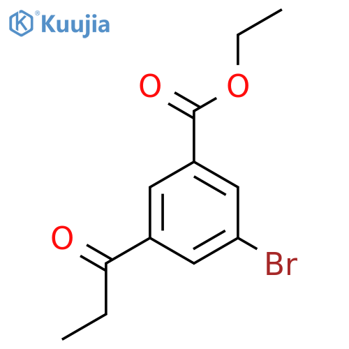 Ethyl 3-bromo-5-propionylbenzoate structure