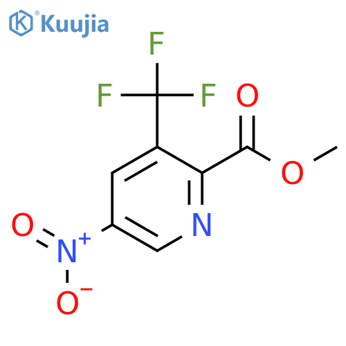 Methyl 5-nitro-3-(trifluoromethyl)picolinate structure