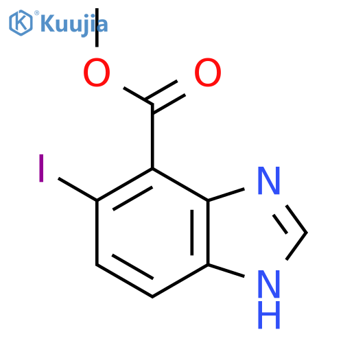 Methyl 5-iodo-1H-benzimidazole-4-carboxylate structure