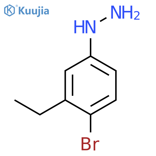 4-Bromo-3-ethylphenylhydrazine structure