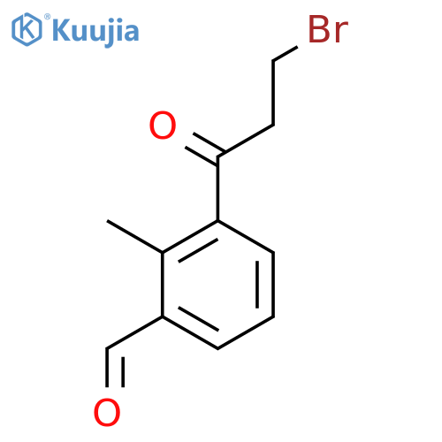 3-(3-Bromopropanoyl)-2-methylbenzaldehyde structure
