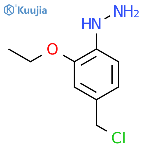 4-(Chloromethyl)-2-ethoxyphenylhydrazine structure