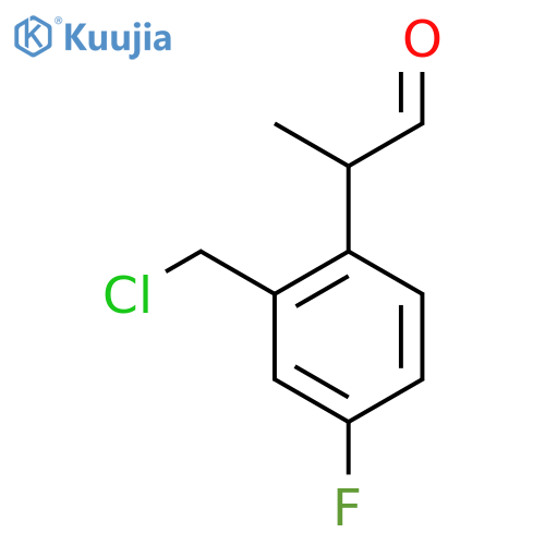 2-(Chloromethyl)-4-fluorophenylpropanal structure