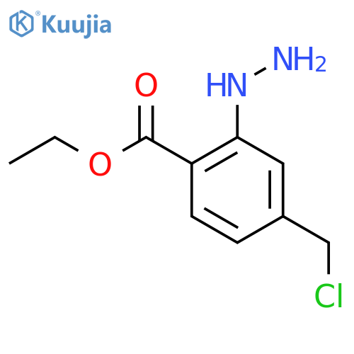 Ethyl 4-(chloromethyl)-2-hydrazinylbenzoate structure