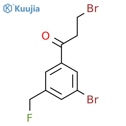 3-Bromo-1-(3-bromo-5-(fluoromethyl)phenyl)propan-1-one structure