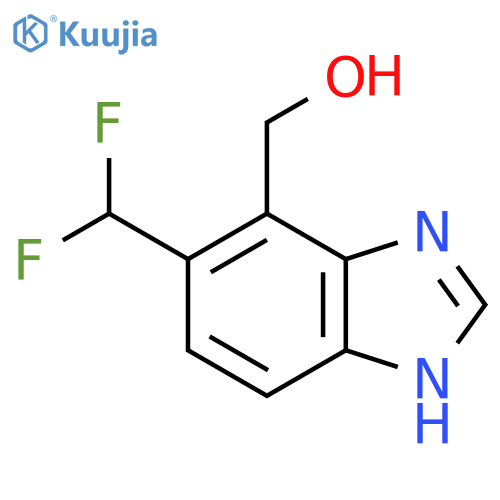 5-Difluoromethyl-4-hydroxymethyl-1H-benzimidazole structure