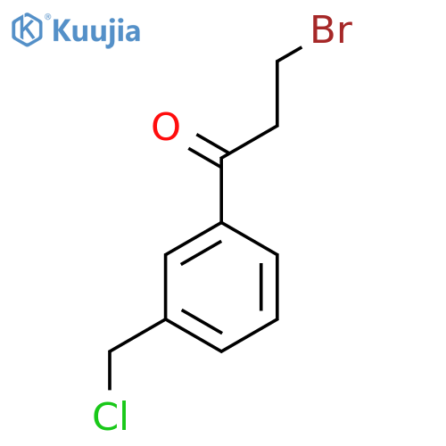 3-Bromo-1-(3-(chloromethyl)phenyl)propan-1-one structure
