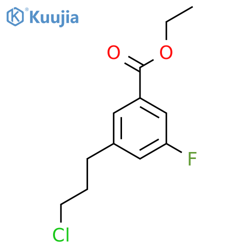 Ethyl 3-(3-chloropropyl)-5-fluorobenzoate structure
