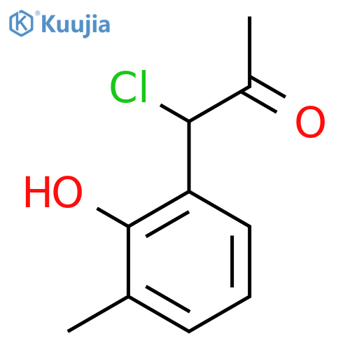 2-(1-Chloro-2-oxopropyl)-6-methylphenol structure