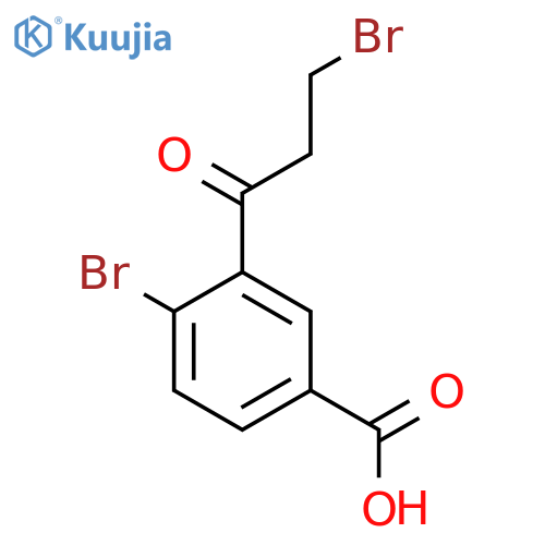 4-Bromo-3-(3-bromopropanoyl)benzoic acid structure
