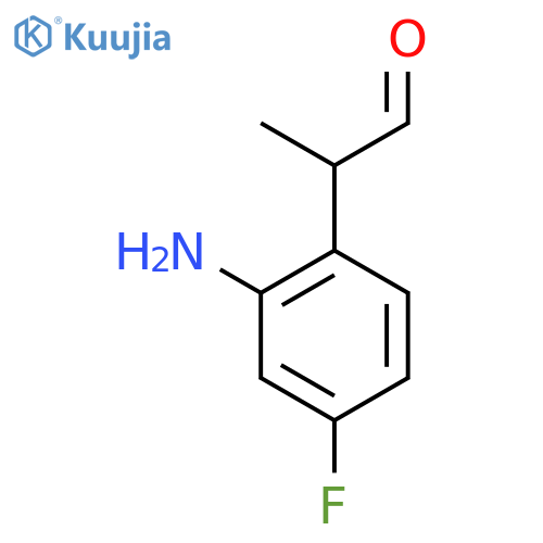 2-Amino-4-fluorophenylpropanal structure