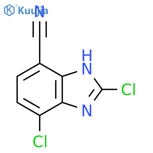 7-Cyano-2,4-dichloro-1H-benzimidazole structure