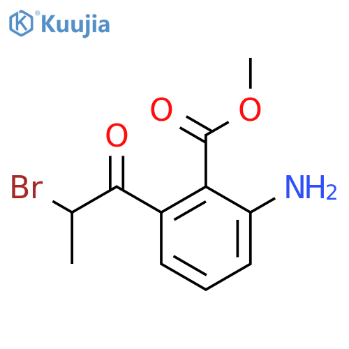 Methyl 2-amino-6-(2-bromopropanoyl)benzoate structure