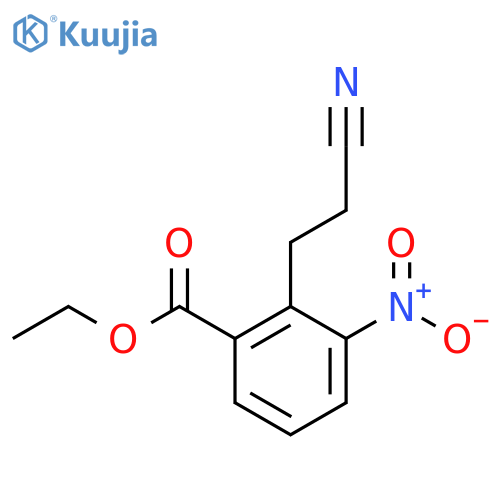Ethyl 2-(2-cyanoethyl)-3-nitrobenzoate structure