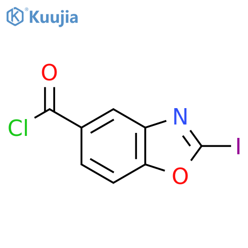 2-Iodobenzo[d]oxazole-5-carbonyl chloride structure