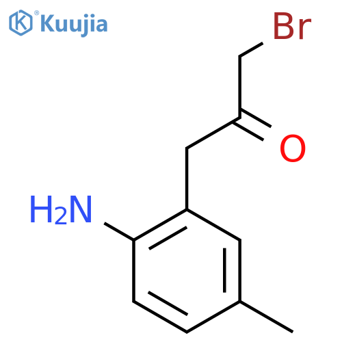 1-(2-Amino-5-methylphenyl)-3-bromopropan-2-one structure