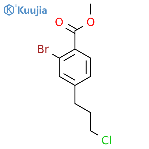 Methyl 2-bromo-4-(3-chloropropyl)benzoate structure