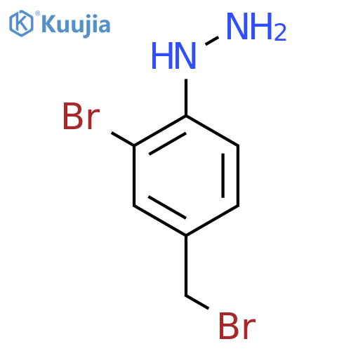 3-Bromo-4-hydrazinylbenzyl bromide structure
