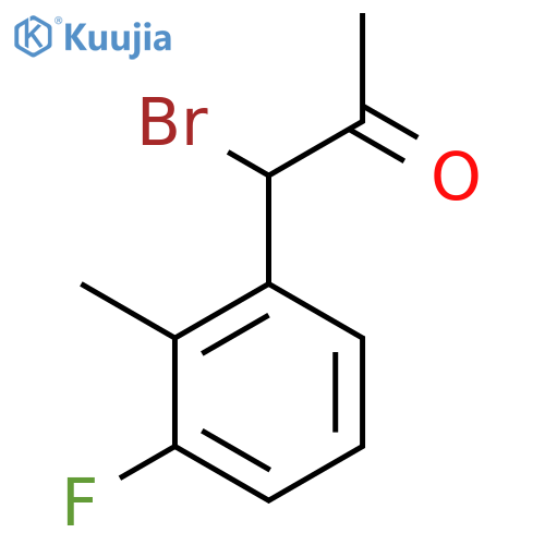 1-Bromo-1-(3-fluoro-2-methylphenyl)propan-2-one structure