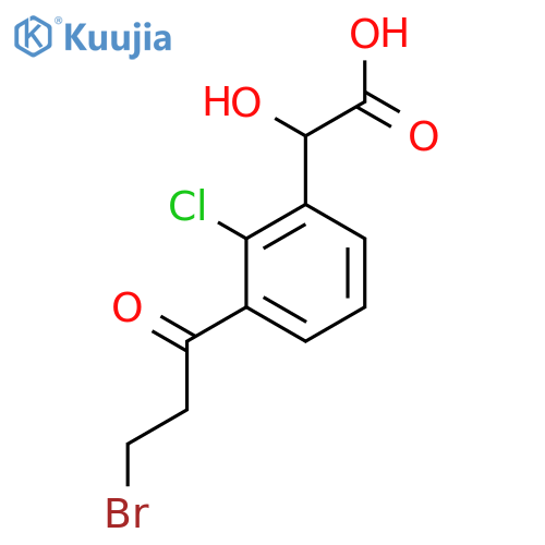 3-(3-Bromopropanoyl)-2-chloromandelic acid structure