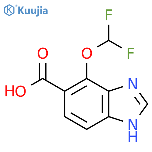 7-Difluoromethoxy-1H-benzimidazole-6-carboxylic acid structure