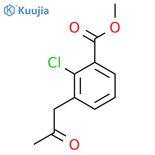 Methyl 2-chloro-3-(2-oxopropyl)benzoate structure