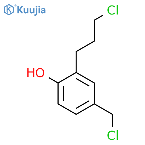 3-(3-Chloropropyl)-4-hydroxybenzyl chloride structure