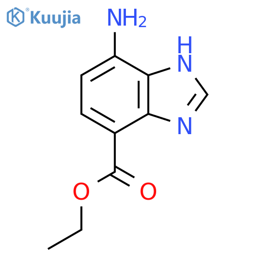 Ethyl 7-amino-1H-benzimidazole-4-carboxylate structure