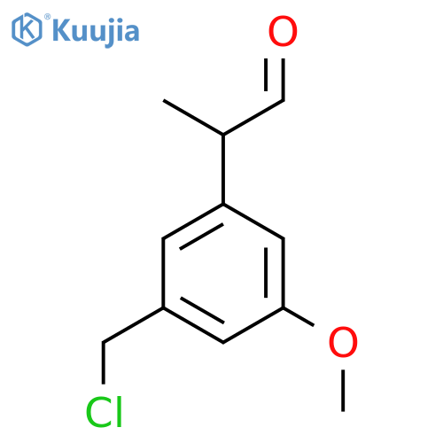 3-(Chloromethyl)-5-methoxyphenylpropanal structure