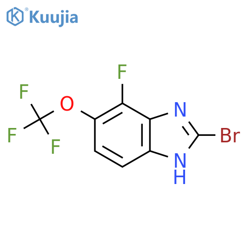 2-Bromo-4-fluoro-5-trifluoromethoxy-1H-benzimidazole structure