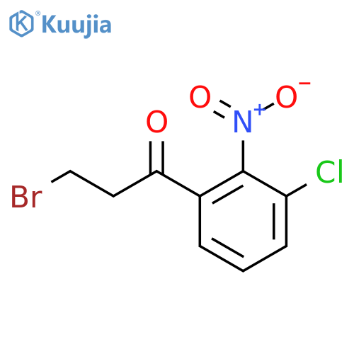 3-Bromo-1-(3-chloro-2-nitrophenyl)propan-1-one structure