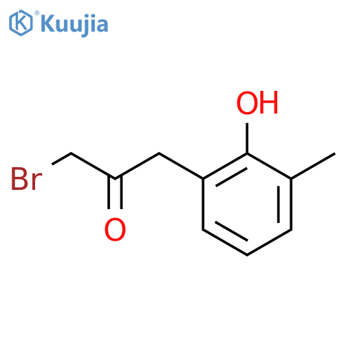 2-(3-Bromo-2-oxopropyl)-6-methylphenol structure