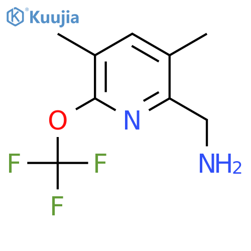 2-(Aminomethyl)-3,5-dimethyl-6-(trifluoromethoxy)pyridine structure