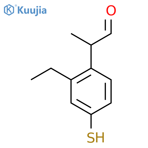 2-Ethyl-4-mercaptophenylpropanal structure
