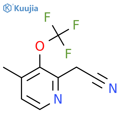4-Methyl-3-(trifluoromethoxy)pyridine-2-acetonitrile structure