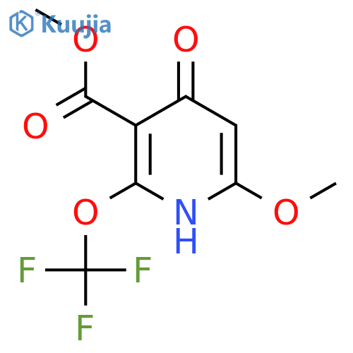 Methyl 4-hydroxy-6-methoxy-2-(trifluoromethoxy)pyridine-3-carboxylate structure