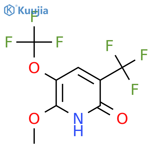 2-Hydroxy-6-methoxy-5-(trifluoromethoxy)-3-(trifluoromethyl)pyridine structure