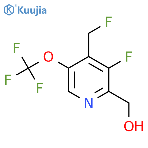 3-Fluoro-4-(fluoromethyl)-5-(trifluoromethoxy)pyridine-2-methanol structure