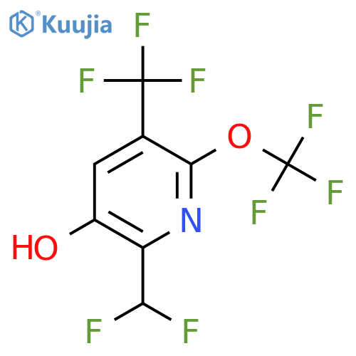 2-(Difluoromethyl)-3-hydroxy-6-(trifluoromethoxy)-5-(trifluoromethyl)pyridine structure