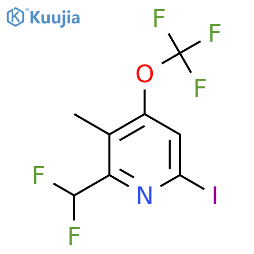 2-(Difluoromethyl)-6-iodo-3-methyl-4-(trifluoromethoxy)pyridine structure