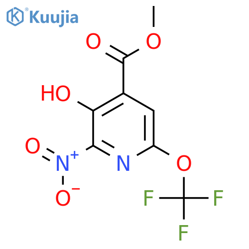 Methyl 3-hydroxy-2-nitro-6-(trifluoromethoxy)pyridine-4-carboxylate structure