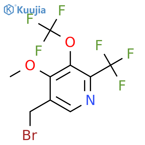 5-(Bromomethyl)-4-methoxy-3-(trifluoromethoxy)-2-(trifluoromethyl)pyridine structure