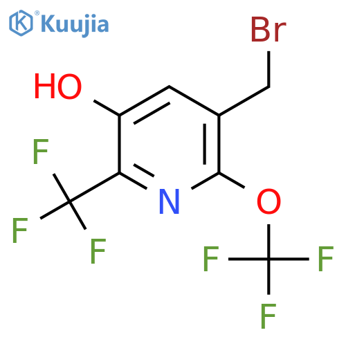 3-(Bromomethyl)-5-hydroxy-2-(trifluoromethoxy)-6-(trifluoromethyl)pyridine structure