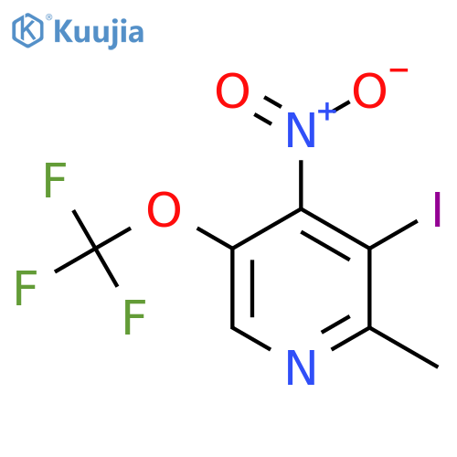 3-Iodo-2-methyl-4-nitro-5-(trifluoromethoxy)pyridine structure