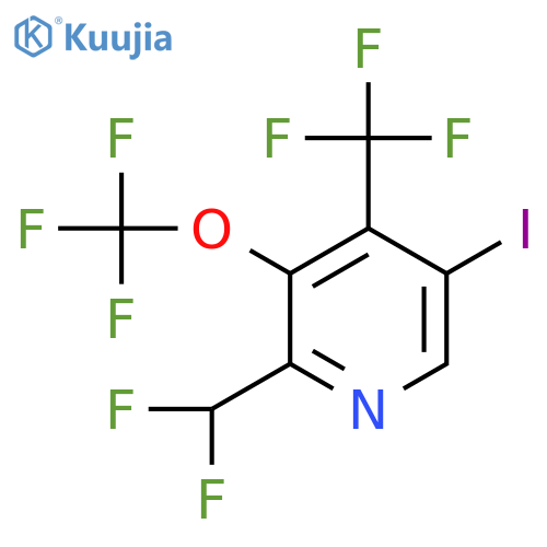 2-(Difluoromethyl)-5-iodo-3-(trifluoromethoxy)-4-(trifluoromethyl)pyridine structure