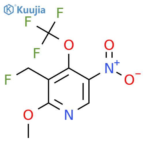 3-(Fluoromethyl)-2-methoxy-5-nitro-4-(trifluoromethoxy)pyridine structure